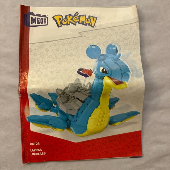 MEGA Pokemon Lapras 527 pc Building Set / 100% Complete - Picture 10 of 11